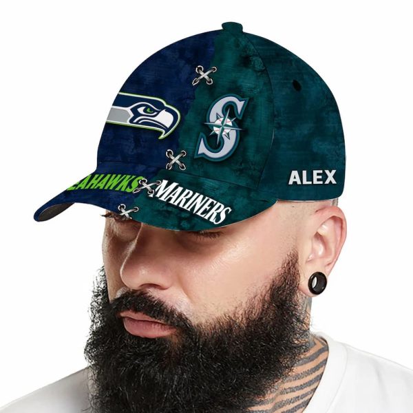 Seahawks x Mariners Personalized Cap 2