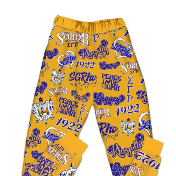 Sigma Gamma Rho Sorority INC 1922 Pajama Set 3
