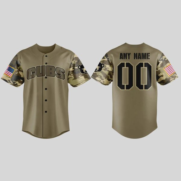 South Bend Cubs Military Appreciation Night 2025 Baseball Jersey