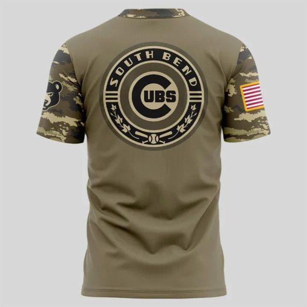 South Bend Cubs Military Appreciation Night 2025 Shirt 3