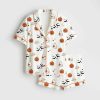 Spirit Halloween Pumpkin Boo Satin Pajama Set