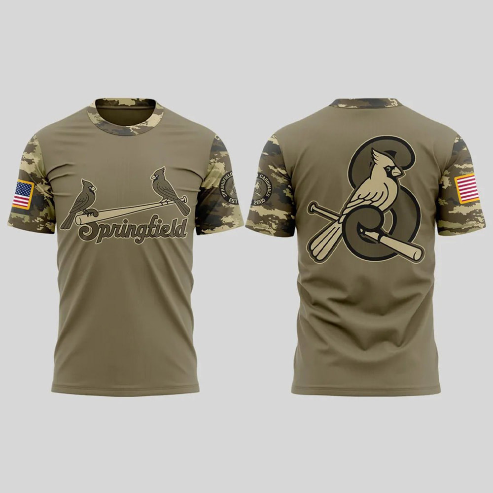 Springfield Cardinals Military Appreciation Night 2025 Shirt Springfield Cardinals Military Appreciation Night 2025 Shirt