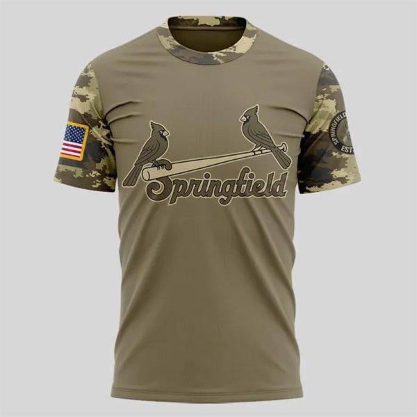 Springfield Cardinals Military Appreciation Night 2025 Shirt 2