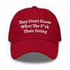 They Don't Know What The Fck Their Doing Hat
