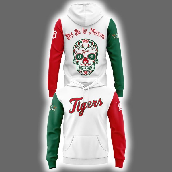 Tigers Dia De Los Muertos 2025 Hoodie Joggers Cap