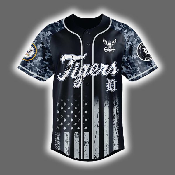 Tigers US Navy 250th Birthday Celebration Jersey 2025 2
