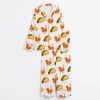 Trump Always Chickens Out Political Humor Satin Pajama Set