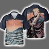 Trump Cuts Through Lies Like A Katana Tropical Hawaiian Aloha Shirt