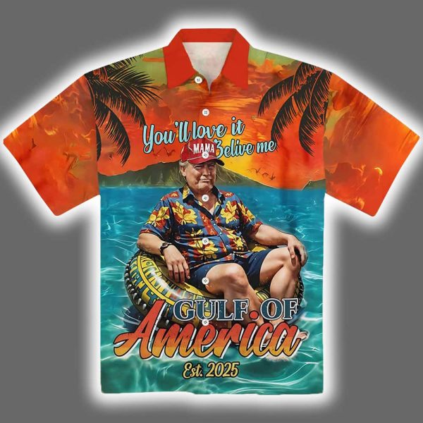 Trump Gulf Of America EST 2025 Hawaiian Shirt 2
