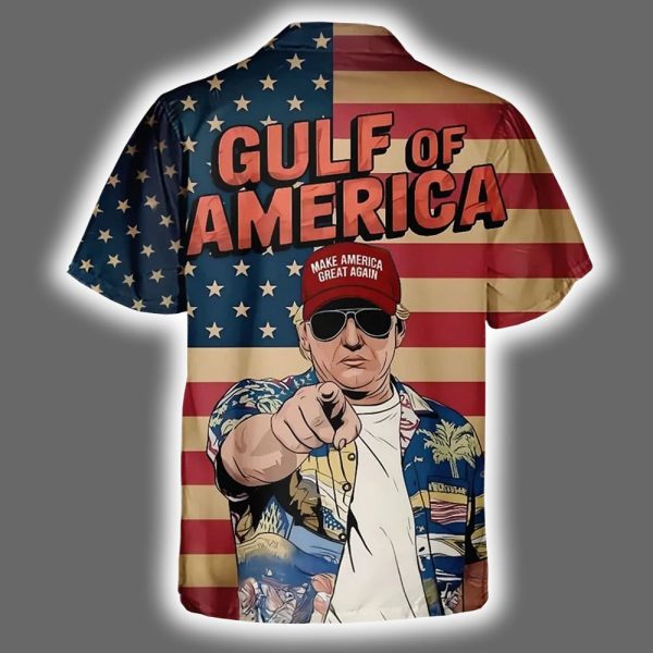 Trump Make America Great Again Gulf Of America Hawaiian Shirt 2