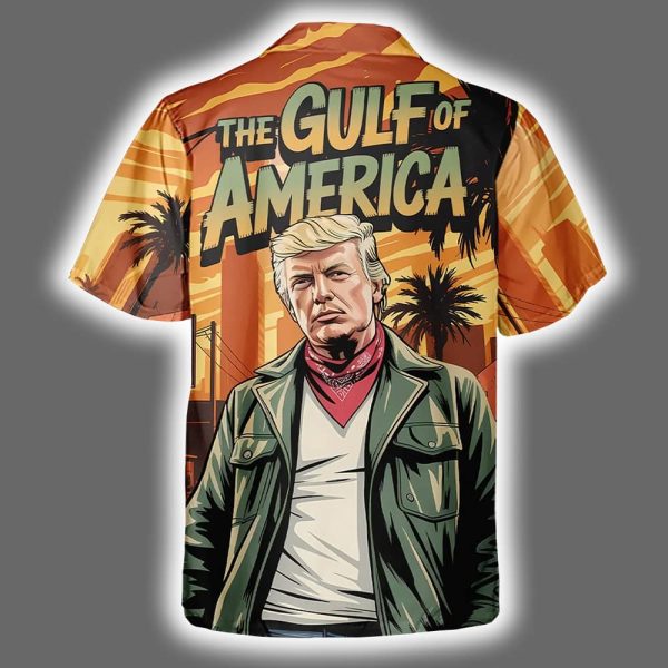 Trump No Shade Just Freedom The Gulf Of America Tropical Hawaiian Shirt 2