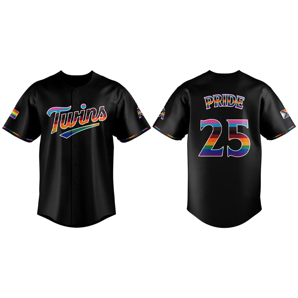 Twins 2025 Happy Pride Night Jersey Twins 2025 Happy Pride Night Jersey