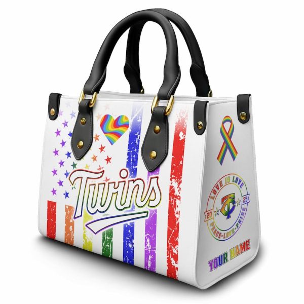 Twins Happy Pride Month Leather Handbag 2025 3