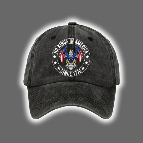 Unisex Independence Day FDT NO KINGS IN AMERICA SINCE 1776 Printed Hat
