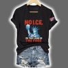 V Neck Retro 4th Of July No Ice In The Land Of The Free Print T Shirt 2
