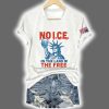 V Neck Retro 4th Of July No Ice In The Land Of The Free Print T Shirt 3