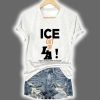 V Neck Retro Abolish ICE Print T Shirt 3