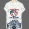 V Neck Retro Democracy Is Dying But Hey Nice Fireworks Print T Shirt 2