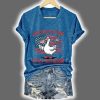 V Neck Retro Democracy Is Dying But Hey Nice Fireworks Print T Shirt 4