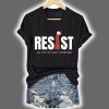 V-Neck Retro Resist Feminist We Are Not Your Handmaids Print Shirt