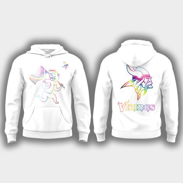 Vikings 2025 Happy Pride Month Hoodie Joggers Cap