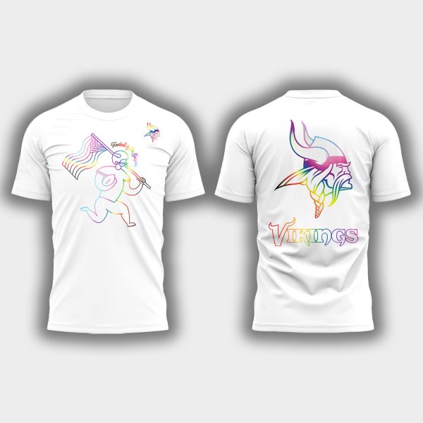 Vikings 2025 Happy Pride Month Shirt