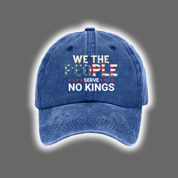 We The People Serve No Kings Print Baseball Cap 2