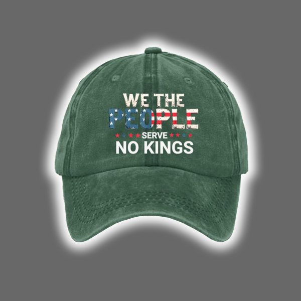 We The People Serve No Kings Print Baseball Cap 3