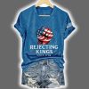 Womens Rejecting Kings Since 1776 V neck T shirt 5