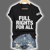 Womens Retro ICE Full Rights For All Print Short Sleeve T Shirt 2
