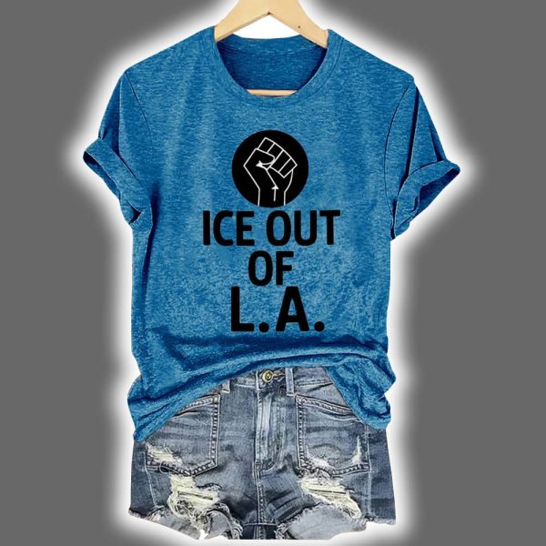 Women's Retro ICE Out of LA Print T-Shirt