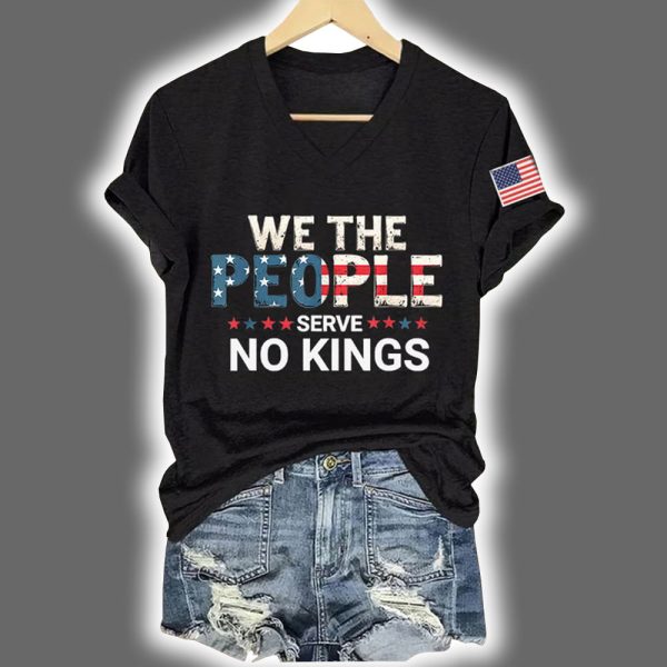 Women's We The People Serve No Kings Print T-Shirt