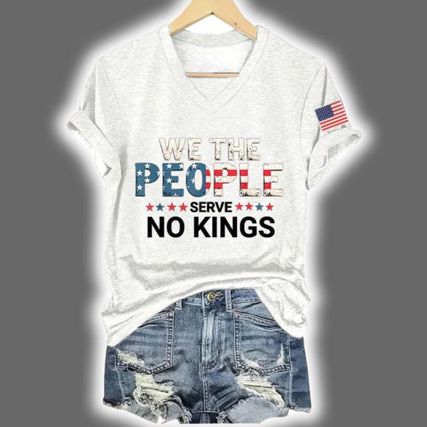 Womens We The People Serve No Kings Print T Shirt 2