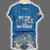 Womens We The People Serve No Kings Print T Shirt 3