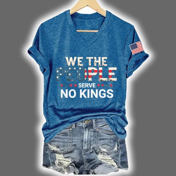 Womens We The People Serve No Kings Print T Shirt 3