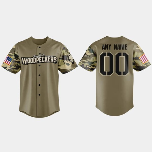 Woodpeckers Military Appreciation Night 2025 Baseball Jersey