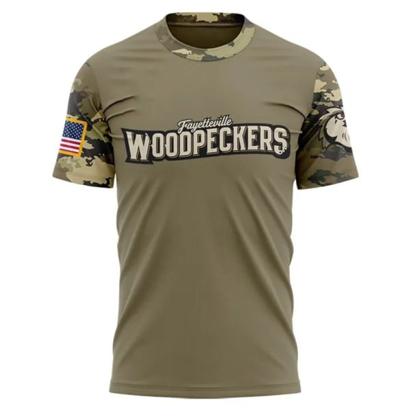 Woodpeckers Military Appreciation Night 2025 Shirt 2