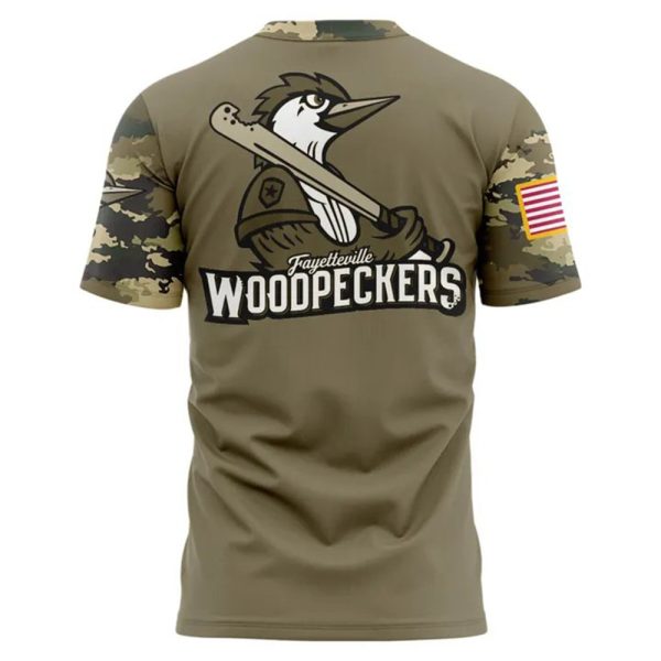 Woodpeckers Military Appreciation Night 2025 Shirt 3