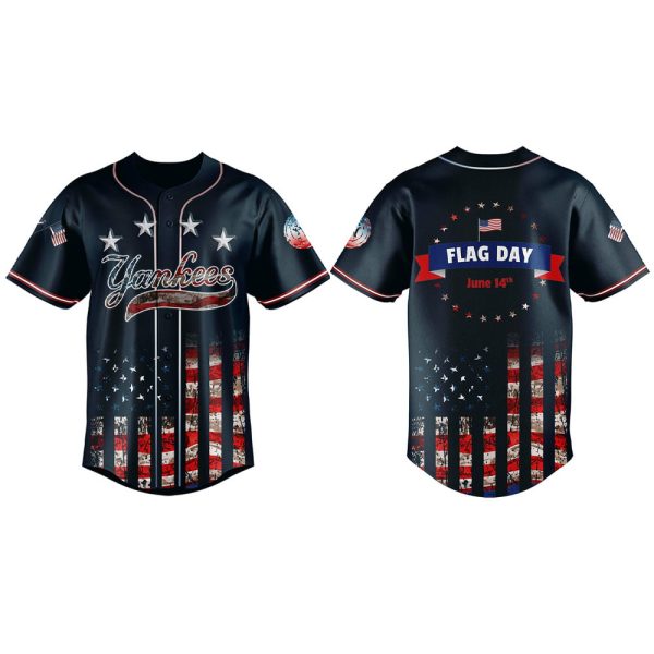 Yankees 2025 Happy American Flag Day Jersey