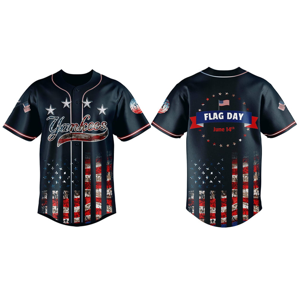 Yankees 2025 Happy American Flag Day Jersey Yankees 2025 Happy American Flag Day Jersey