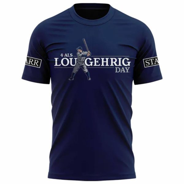 Yankees 2025 Lou Gehrig Day Shirt 2