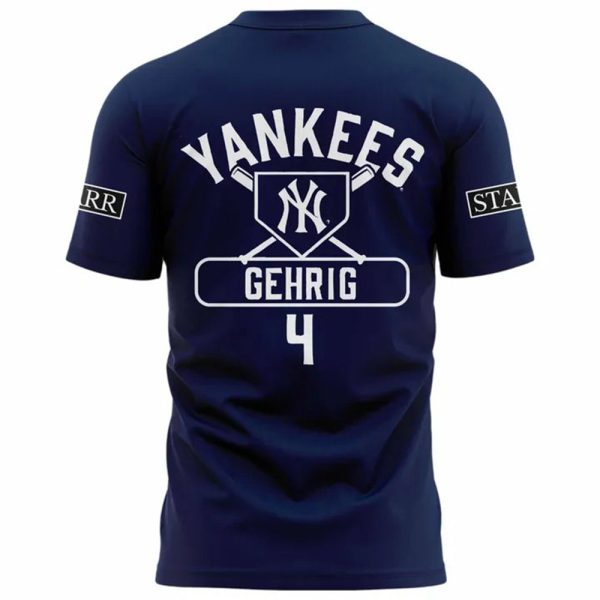 Yankees 2025 Lou Gehrig Day Shirt 3