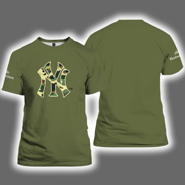 Yankees Camo Shirt Military Appreciation Day 2025 Giveaway
