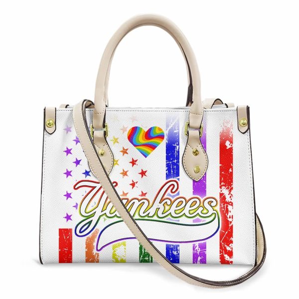 Yankees Happy Pride Month Leather Handbag 2025 2