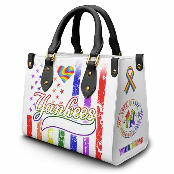 Yankees Happy Pride Month Leather Handbag 2025 3