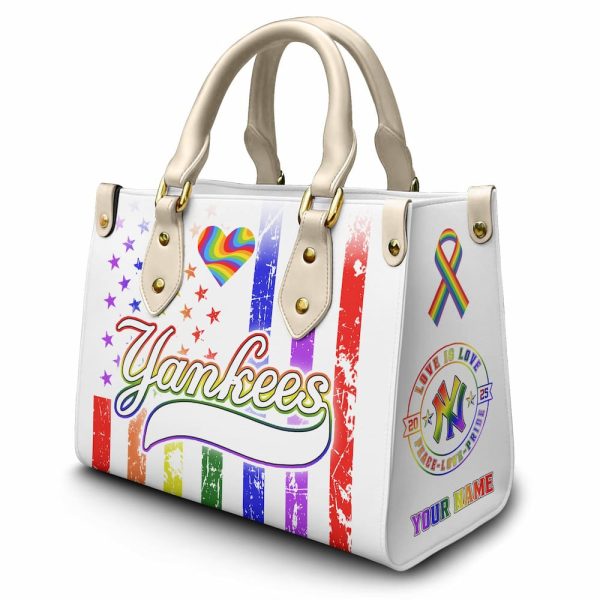 Yankees Happy Pride Month Leather Handbag 2025 4