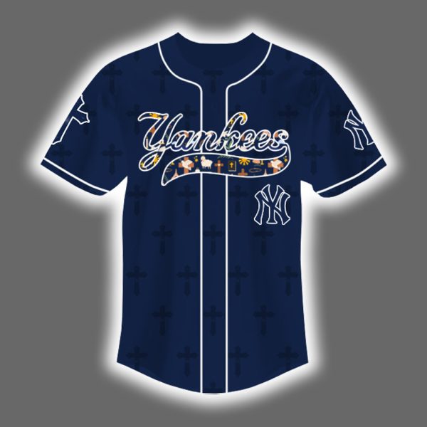 Yankees I Can Do All Things Through Christ Jersey 2