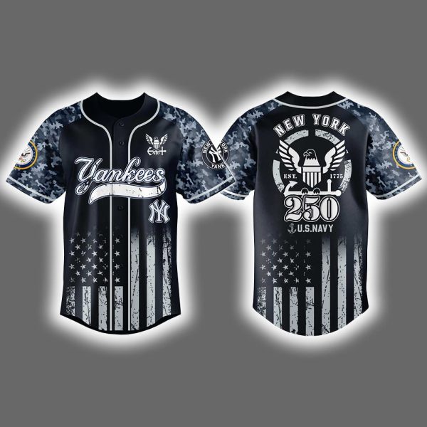 Yankees US Navy 250th Birthday Celebration Jersey 2025