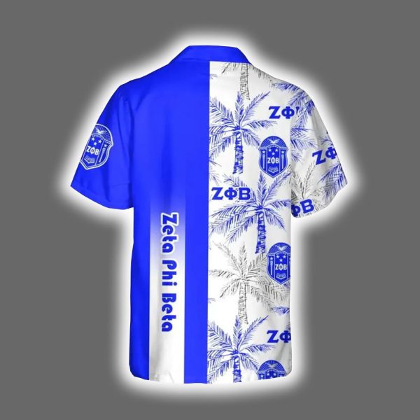 Zeta Phi Beta Palm Tree Hawaiian Shirt 3