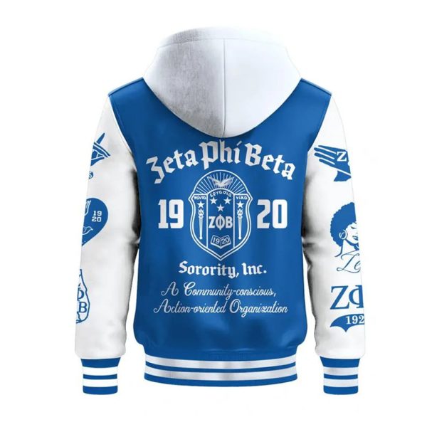 Zeta Phi Beta Sorority INC 1920 Hoodie Jacket 3